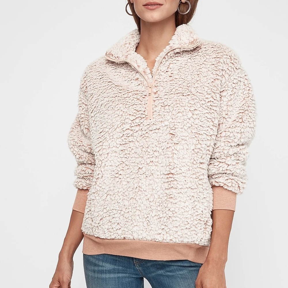 Express Sherpa pullover